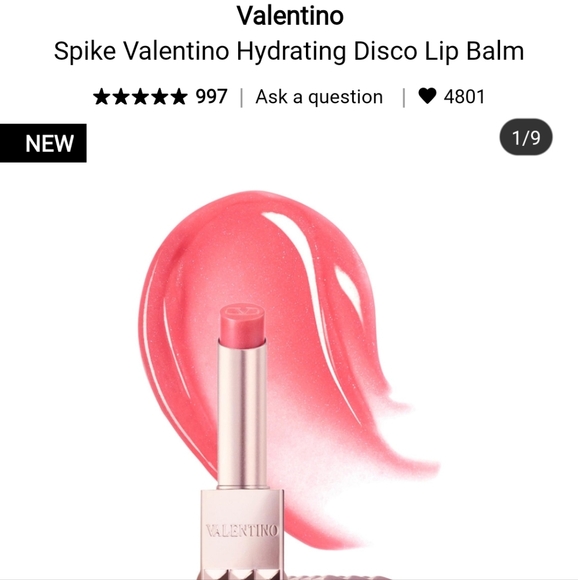 NIB VALENTINO SPIKE DISCO HYDRATING LIP BALM - Picture 1 of 14